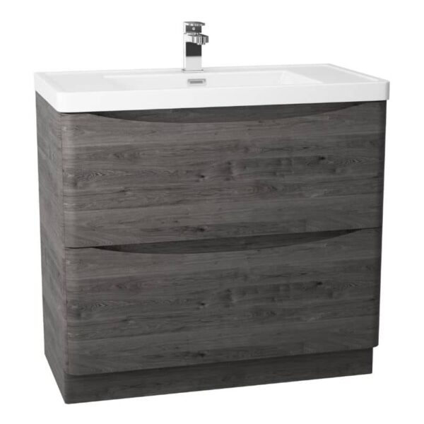 Cassellie Bali 900MM Graphite Oak Floor Standing Unit | GOFSC894A