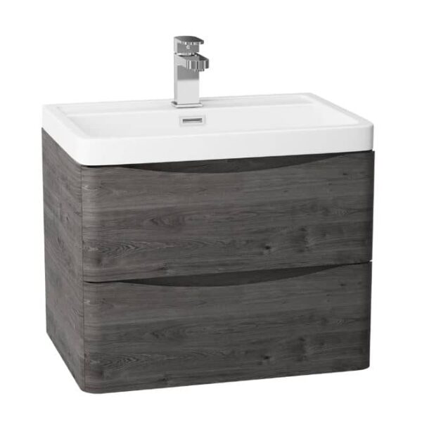 Cassellie Bali 600MM Graphite Oak Wall Mounted Unit | GOWMC594B