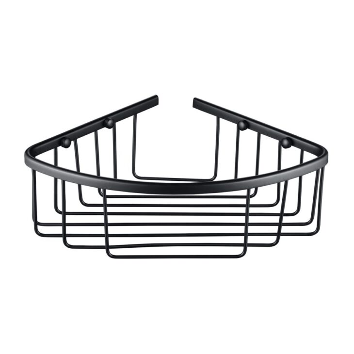 Matt Black Deep Corner Basket WB