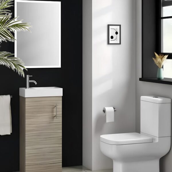 Premier Vault 405MM Floor Standing Unit & Basin - Driftwood - Image 2
