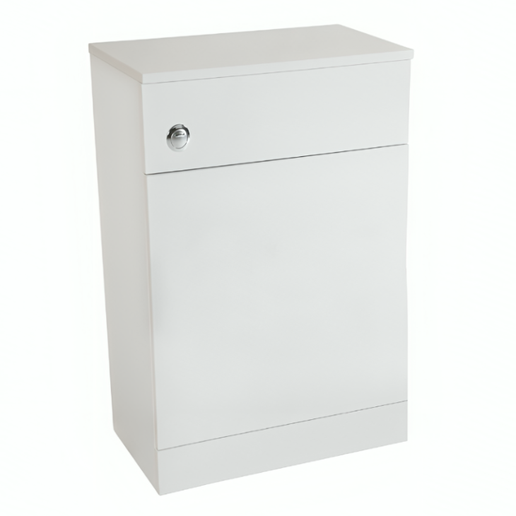 Manza 600MM Gloss White Back To Wall WC Unit