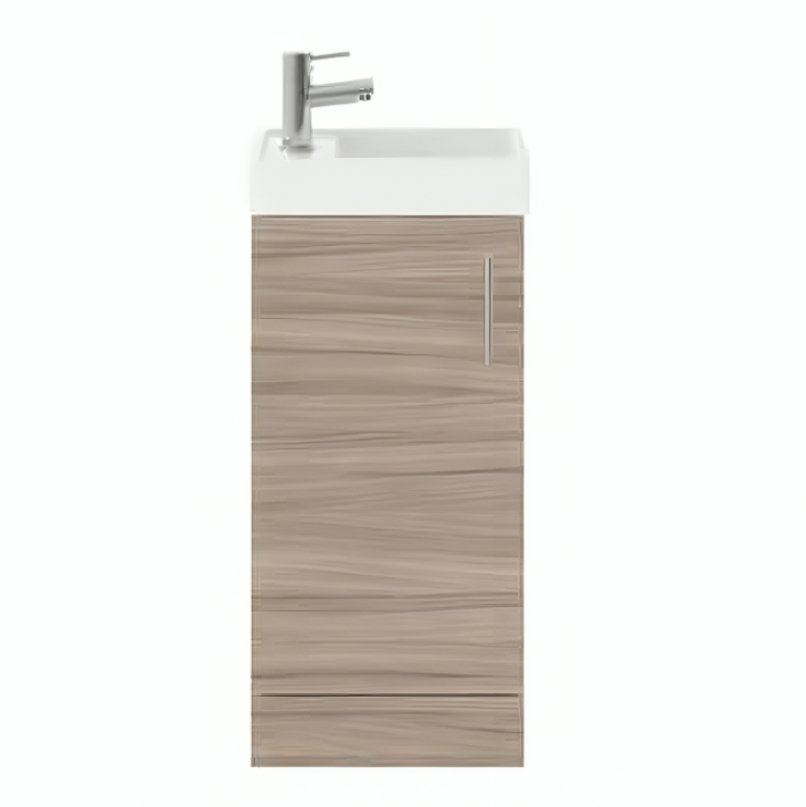Premier Vault 405MM Floor Standing Unit & Basin - Driftwood