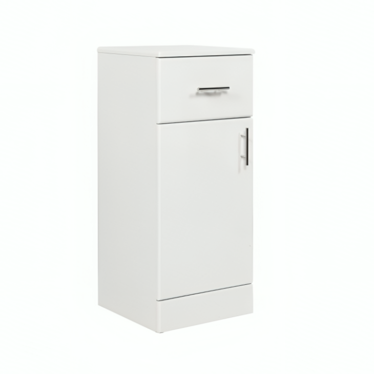 Manza 350MM Door & Drawer Unit - Gloss White