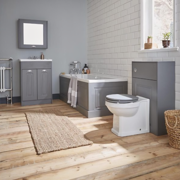 Kartell Astley 600mm 2 Door Unit and Basin - Matt Grey - Image 3