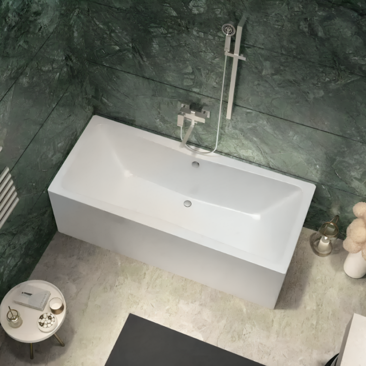 Luxury Square 1700MM x 700MM Double Ended Bath