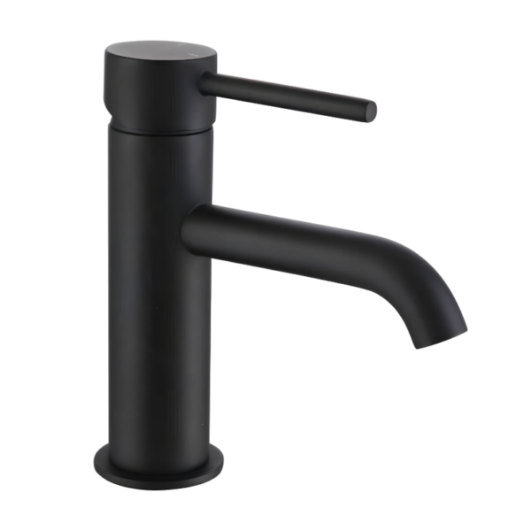 Refresh Round Basin Mono & Waste - Matt Black