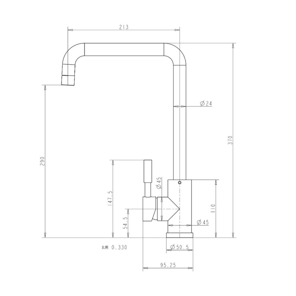 Gunmetal Grey Single Lever Kitchen Sink Mixer Tap - Image 3