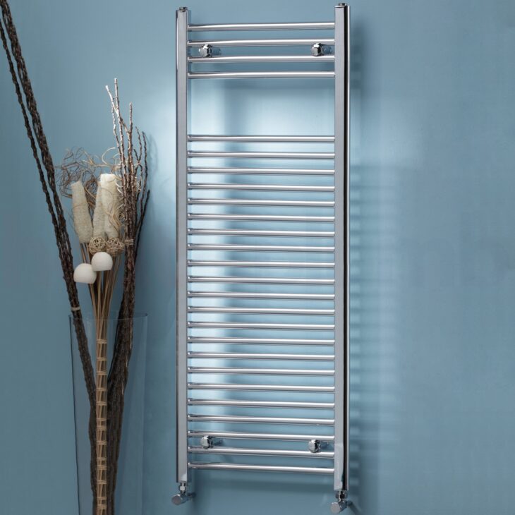 K-Rad Straight Heated Towel Rail 300mm Chrome - 4 Size's - 1600mm High Please