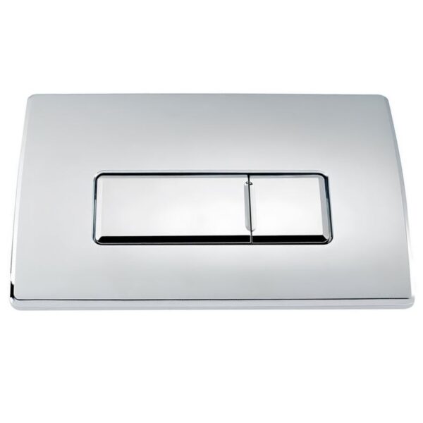 Square Chrome Pneumatic Toilet Large Flush Plate WC Button