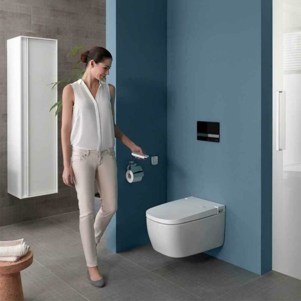 VitrA V-Care Essential Auto Wash Smart Rimless Wall Hung WC & Bidet - Image 3