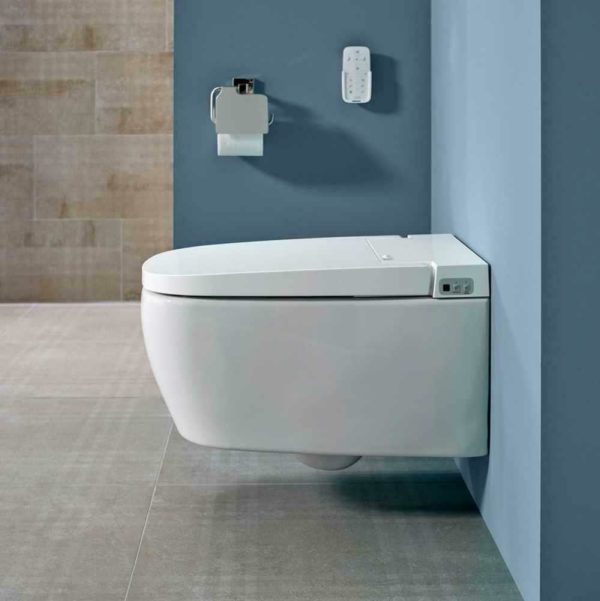 VitrA V-Care Essential Auto Wash Smart Rimless Wall Hung WC & Bidet - Image 4