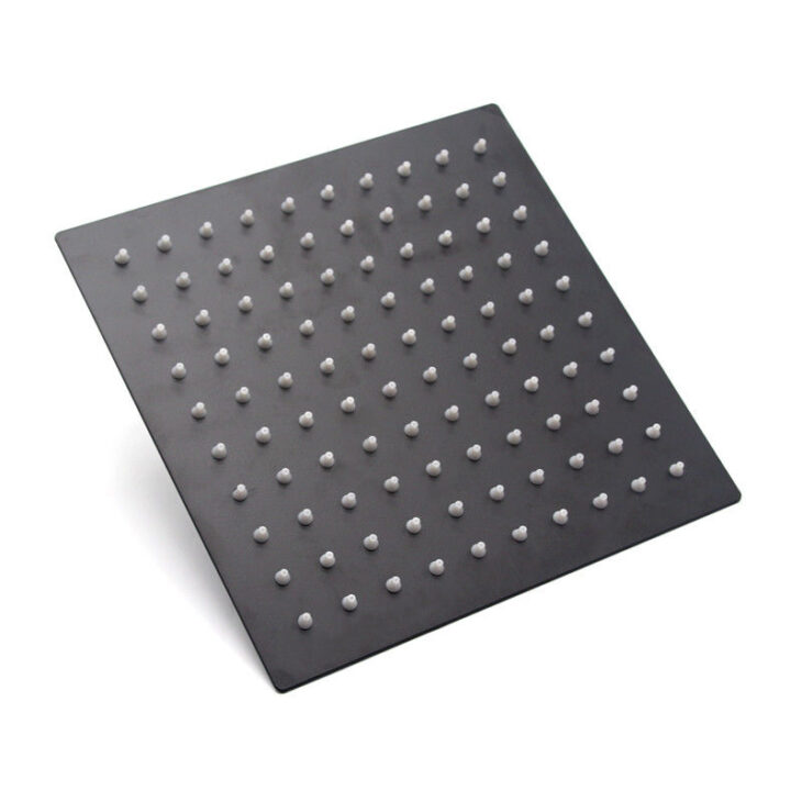 Scudo BLACK Square Stainless Steel Shower Rain Deluge Head 300mm