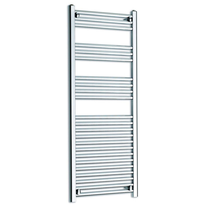 K-Rad Straight Heated Towel Rail 500mm Chrome - 5 Size's - 800mm_High