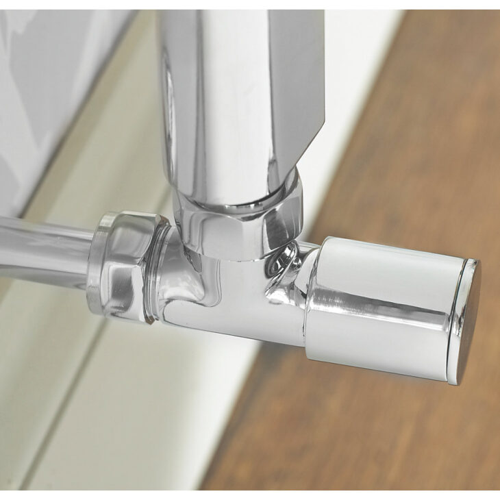 Manual Radiator Valves Brass Angled Corner Straight 1/2" x 15mm - Image 2