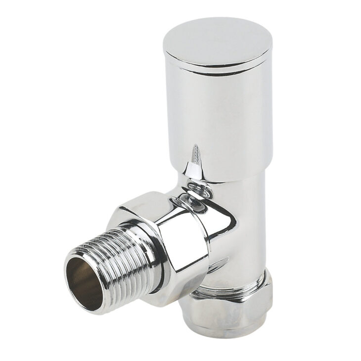 Manual Radiator Valves Brass Angled Corner Straight 1/2" x 15mm - Image 6