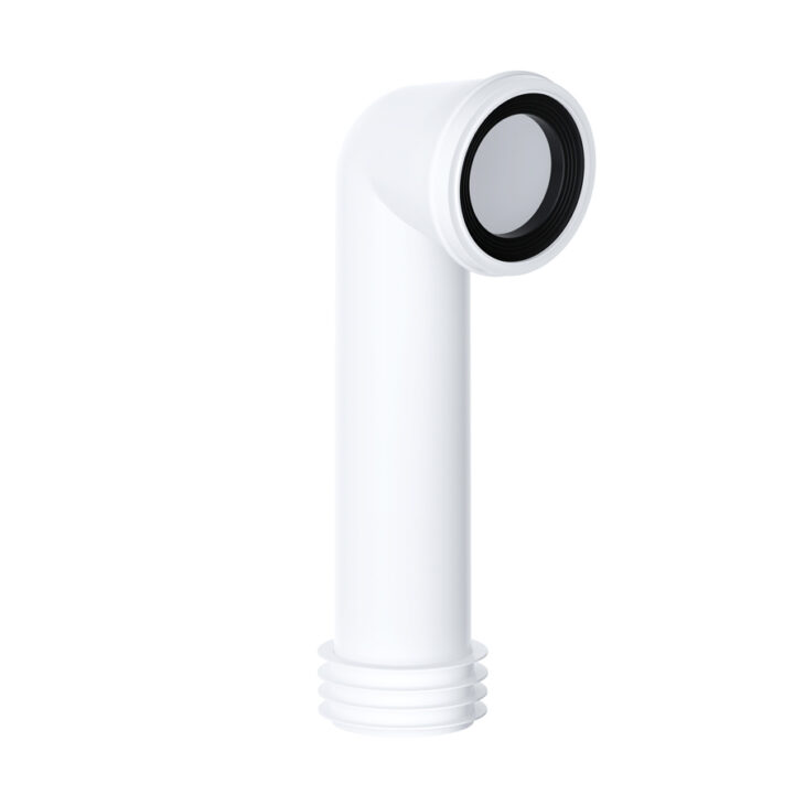 Viva 90° Bend Long Tail WC Pan Connector | PP0005/B