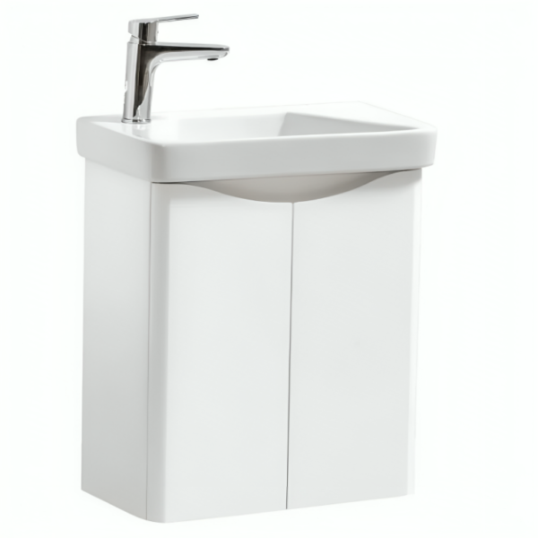 Cayo 500MM White Gloss Wall Hung Unit & Basin