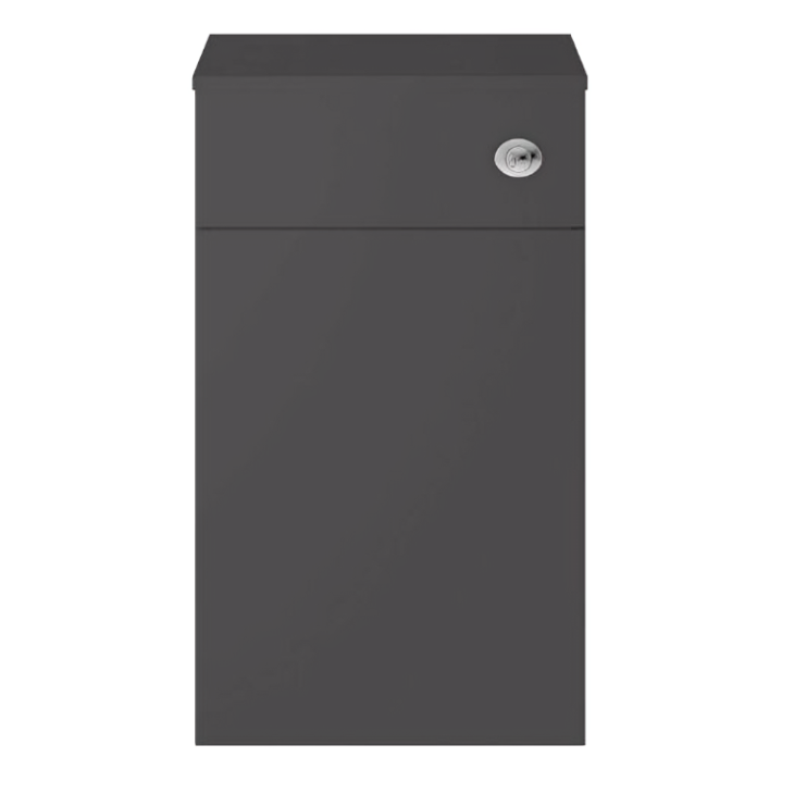 Nuie Athena 500MM Gloss Grey WC Unit