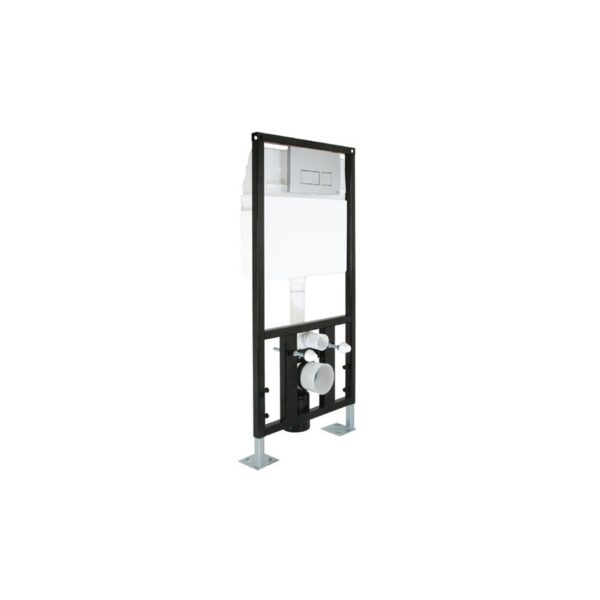 Concealed Wall Hung Toilet WC Adjustable Frame + Cistern, Pan - Image 4