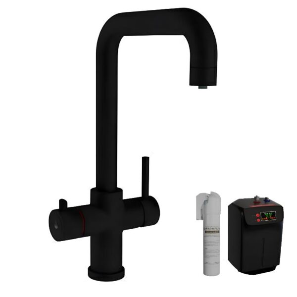 3 In 1 Instant Hot & Cold Boiling Kitchen Mixer Tap (Black)