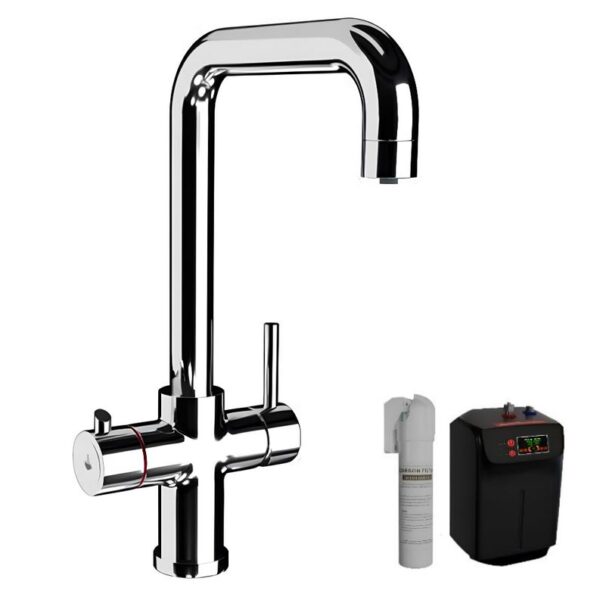 3 In 1 Instant Hot & Cold Boiling Kitchen Mixer Tap (Chrome)
