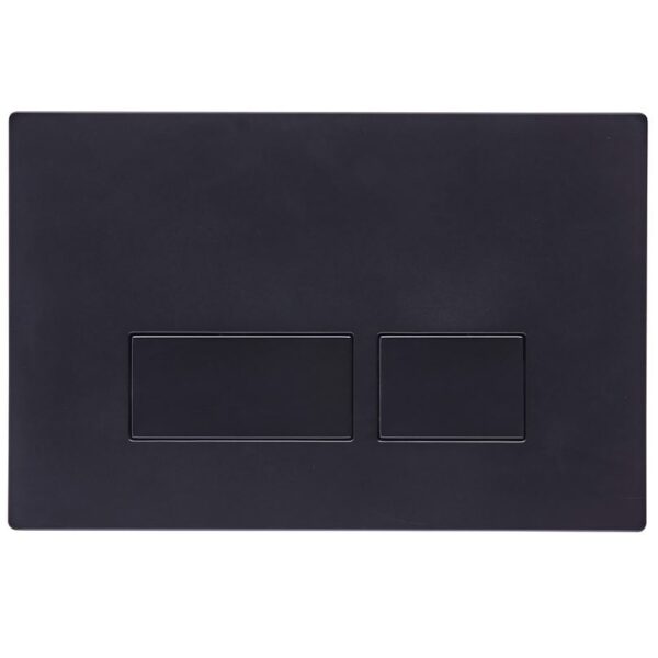 Tavistock Square Flush Plate Matt Black TR9020-Pneumatic