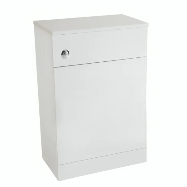 Complete Bathroom Suite - 1600mm Bath, White Furniture, Toilet & Basin - Image 4