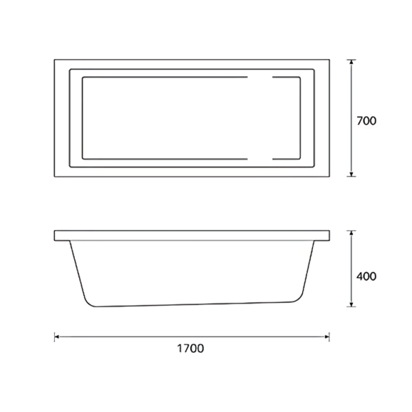 Complete Bathroom Suite - 1700mm Bath, Close Coupled Toilet & Basin - Image 3