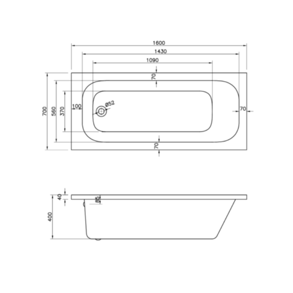 Modern Bathroom Suite - Including 1600mm Bath, Basin & Toilet - Image 5