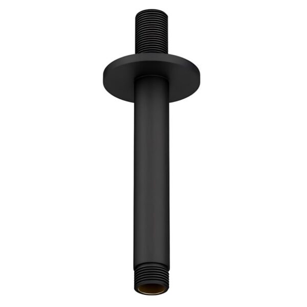 120mm Round Ceiling Mounted Shower Arm Matt Black