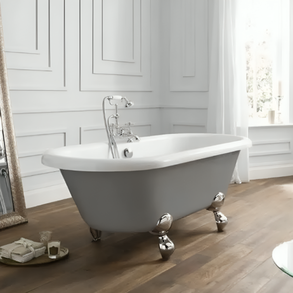 Dove Grey Skipton 1700 x 750mm Freestanding Bath
