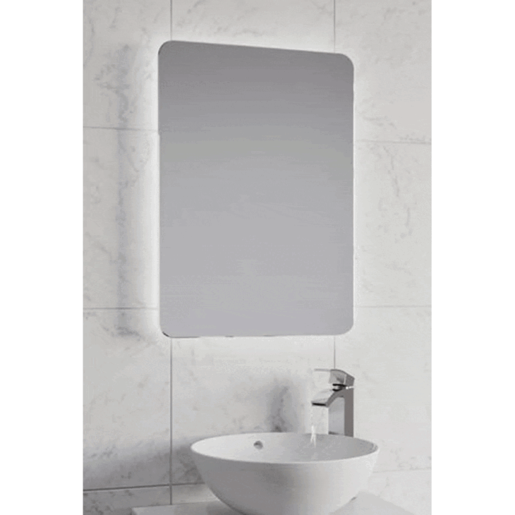 Kartell Garda LED Bathroom Mirror 700mm x 500mm - Illuminated - Image 2
