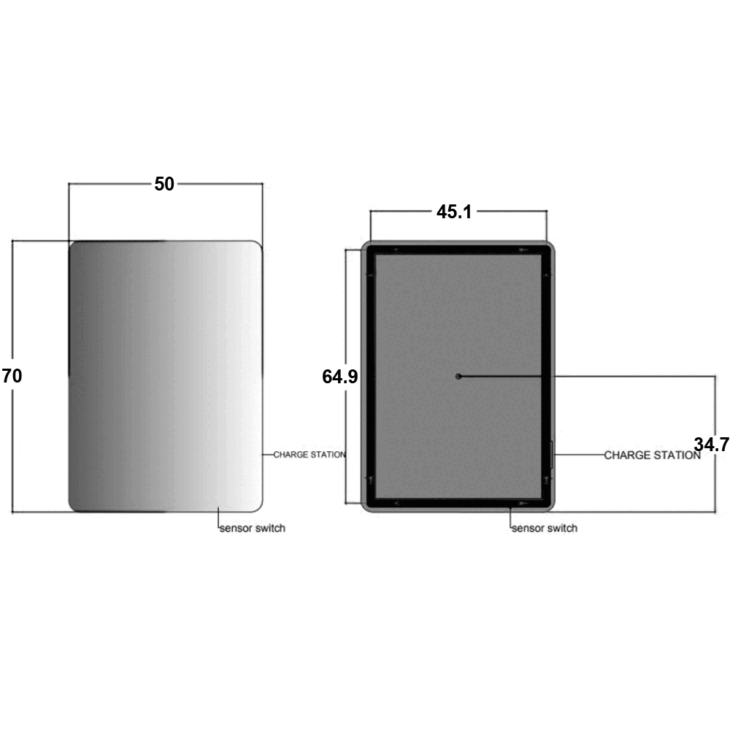 Kartell Garda LED Bathroom Mirror 700mm x 500mm - Illuminated - Image 3