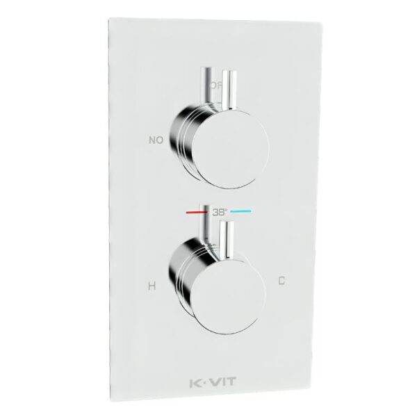 K-VIT Round 1 way Concealed Shower Valve 2 Dials