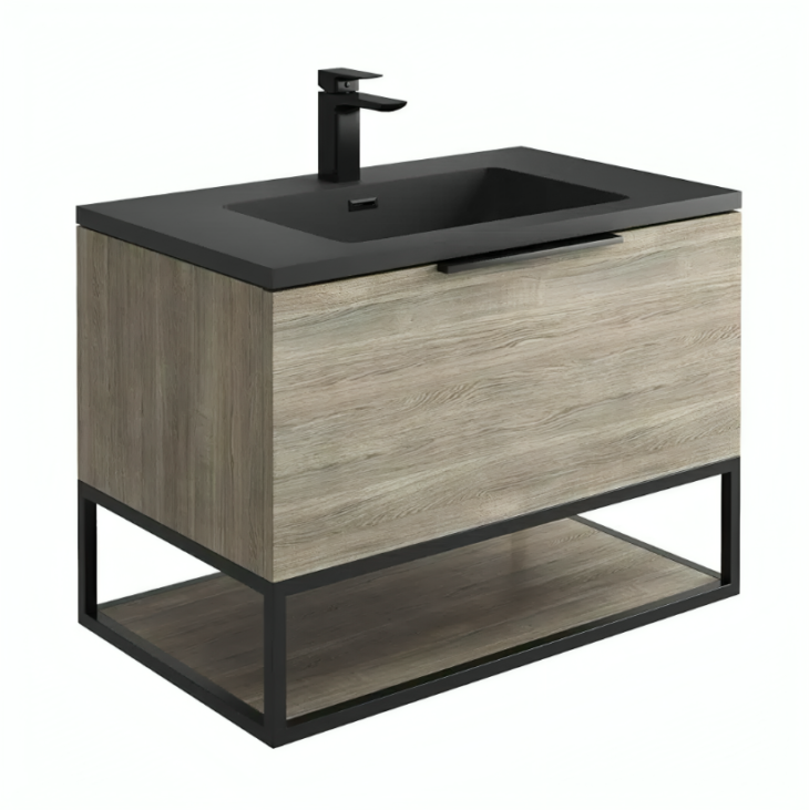 Aqua Sognare 800 Wall Hung Vanity Unit With LED Lights - Image 2