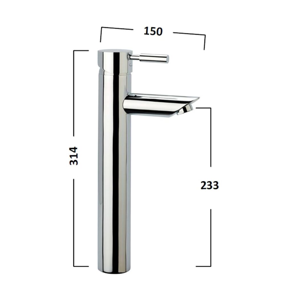 Tavistock Kinetic Tall Mono Basin Mixer TKN52 - Chrome - Image 3