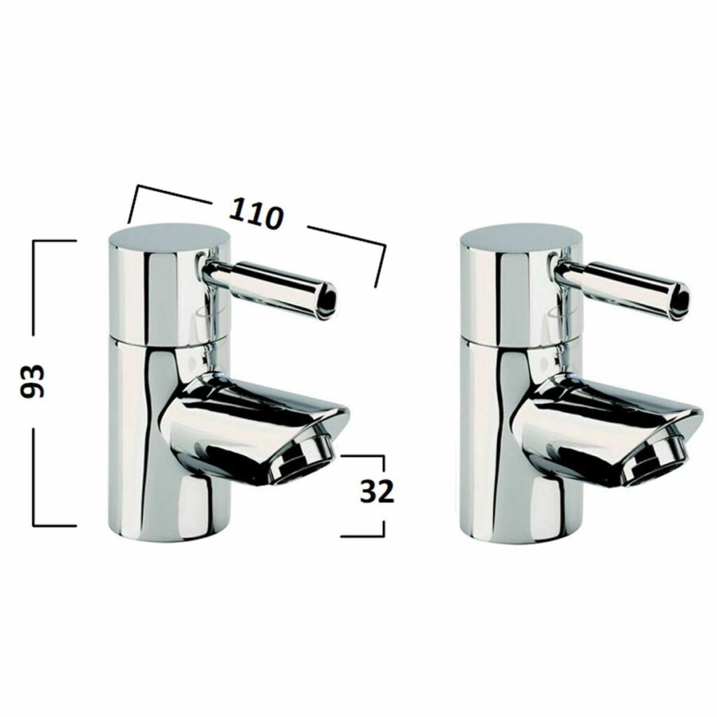 Tavistock Kinetic Pair Of Basin Taps TKN70 - Image 2