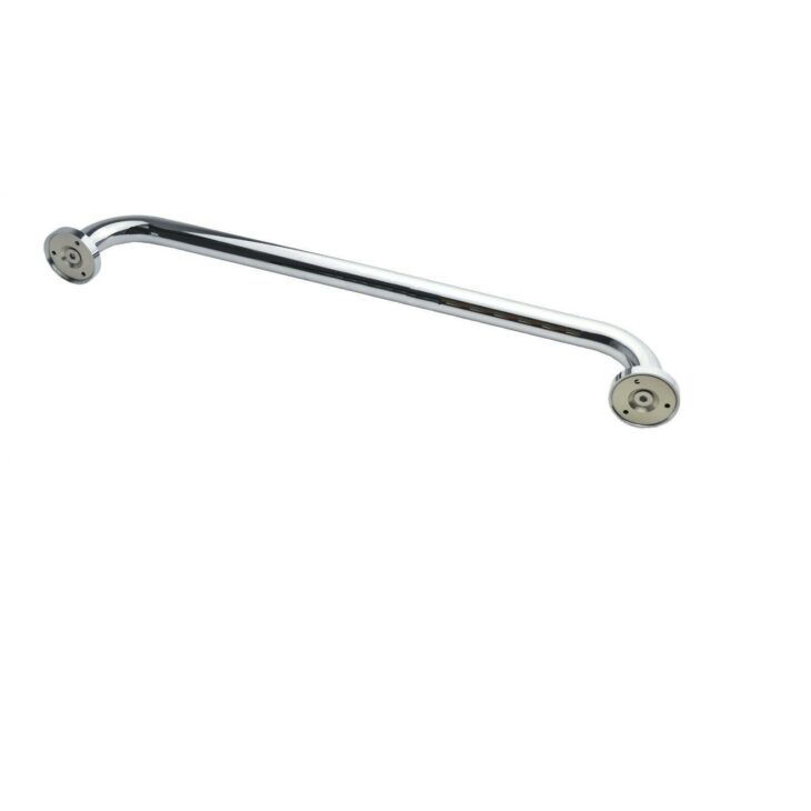 400mm Shower Chrome Grab Bar Towel Rail - Image 2