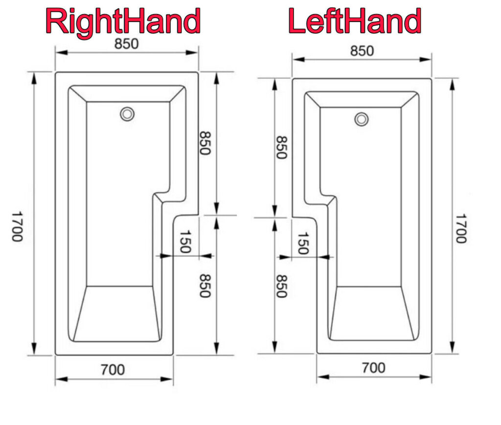 Koller 1700 L Shape Whirlpool Bath, Screen And Front Panel 6-8-11 Jets & Lights - Image 6