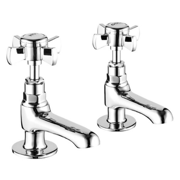 Niagara Bayswater Pair Of Basin Pillar Taps Chrome