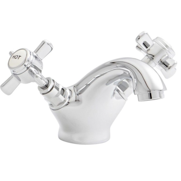 Kartell Klassique Basin Mixer Tap With Waste - Chrome