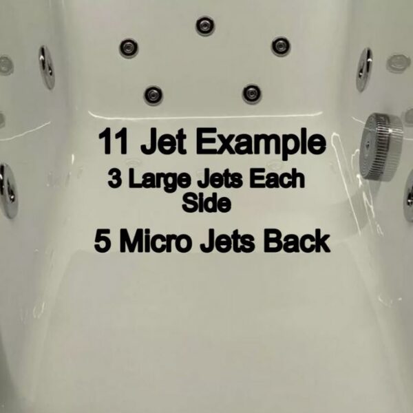 Koller Round Double Ended Whirlpool Bath 1700mm x 700mm 6-8-11 Jets & Lights - Image 11