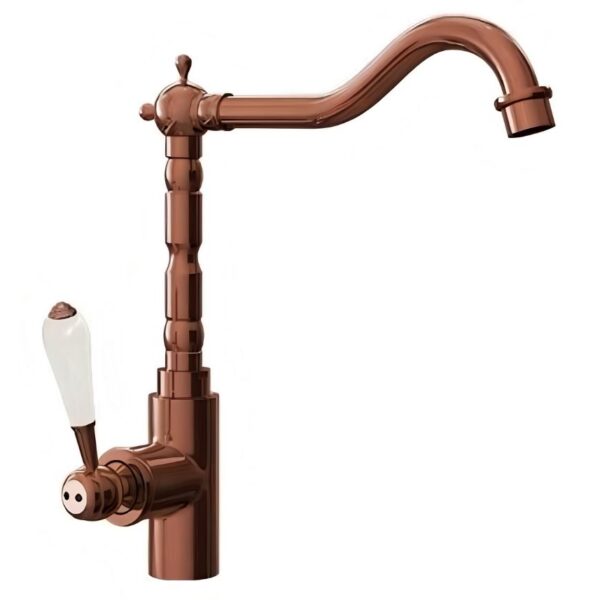 Ellsi Empire Traditional Kitchen Mixer Tap - Brushed Copper