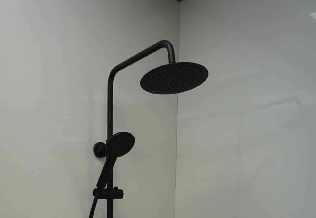 Matt Black Round 250mm Ultra Slim Thin Shower Head - Image 2