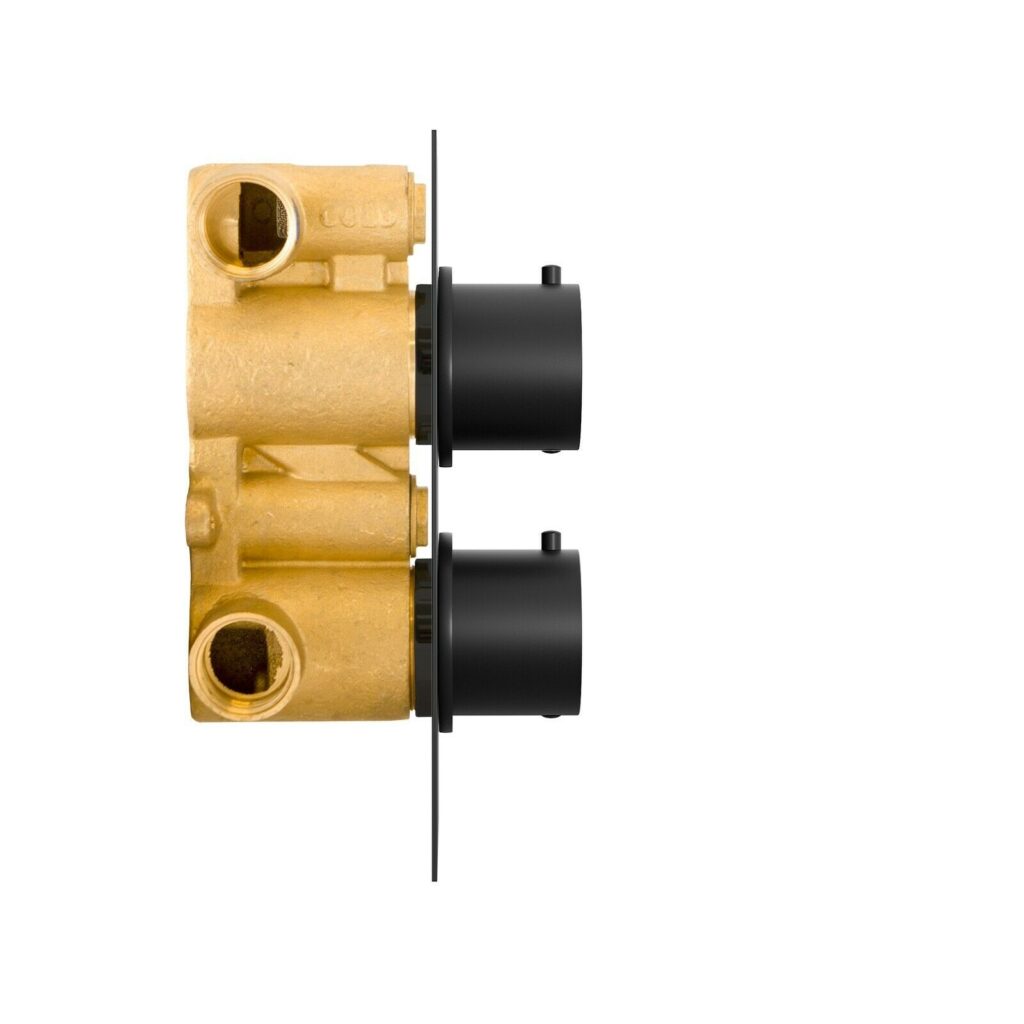 Mono Matt Black Round Slide Rail Kit With Multi-Function Shower Handset - Image 5