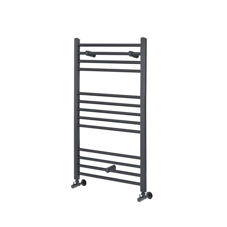 Nero Straight Heated Towel Rail - Various Size's - Anthracite - Image 3