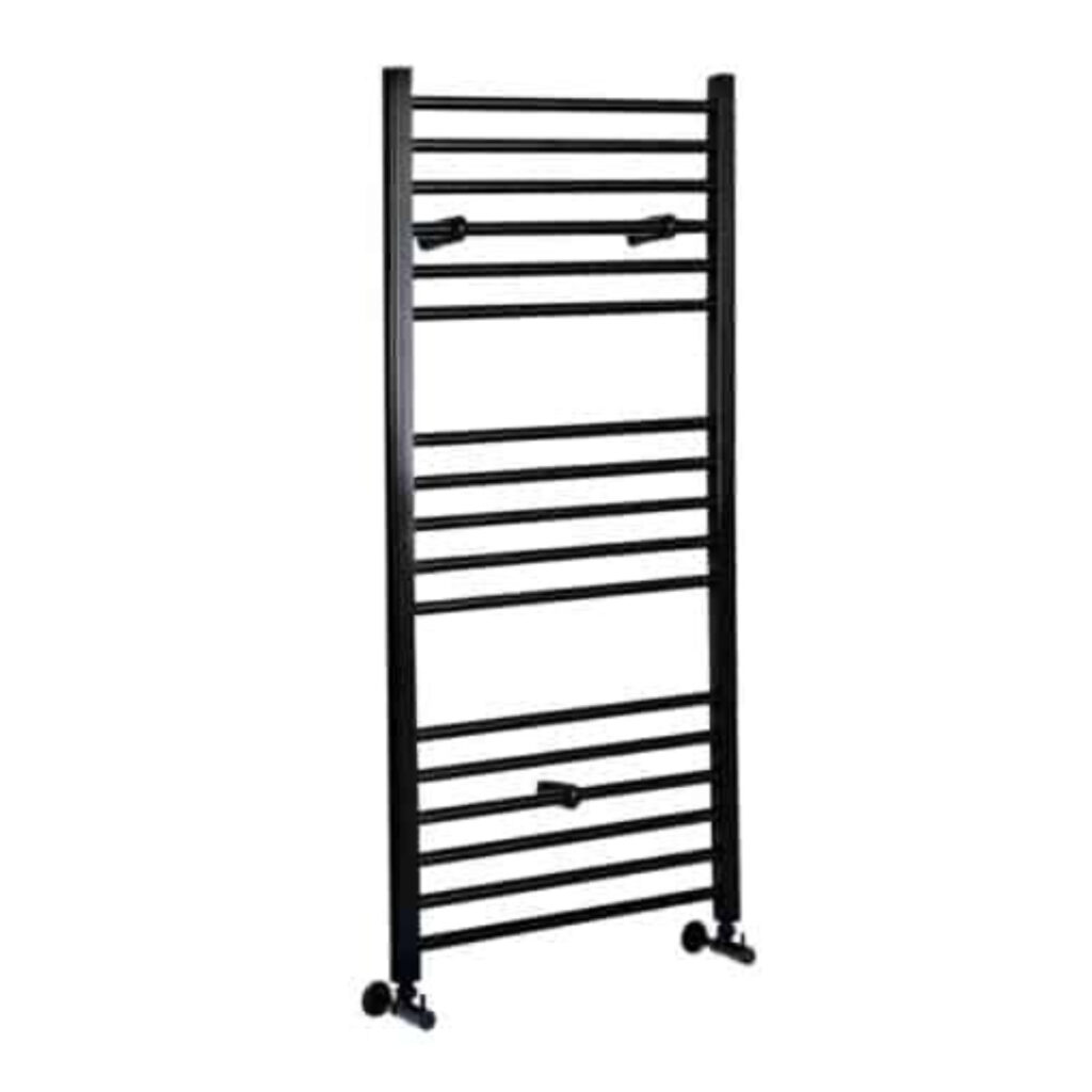 Nero Straight Heated Towel Rail - Various Size's - Matt Black