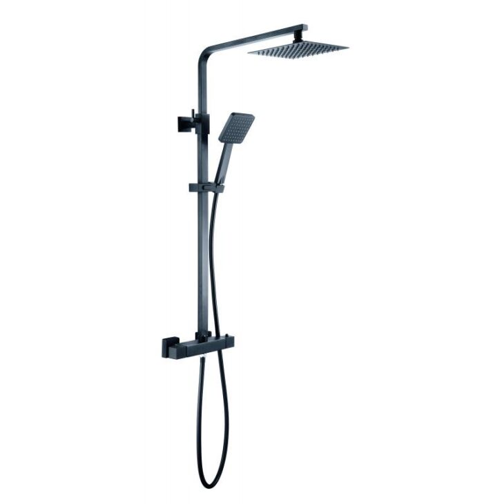 Trisën Zacha Black Square Drench Shower TSS101