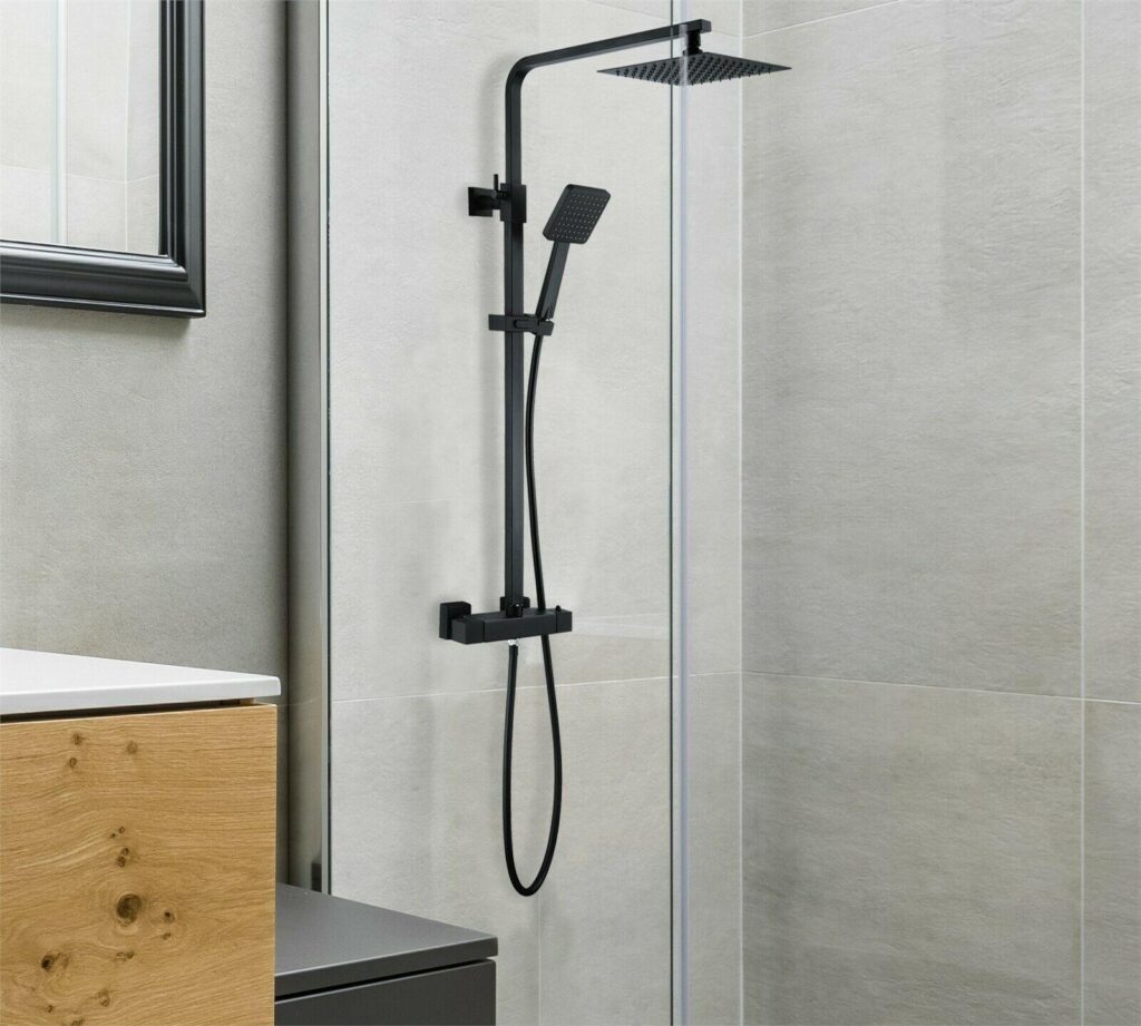 Trisën Zacha Black Square Drench Shower TSS101 - Image 4