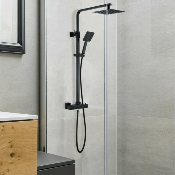 Trisën Zacha Black Square Drench Shower TSS101 - Image 4